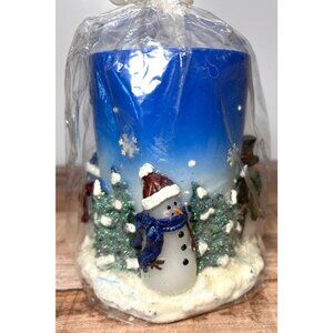 Snowman & Tree Winter Candle Décor